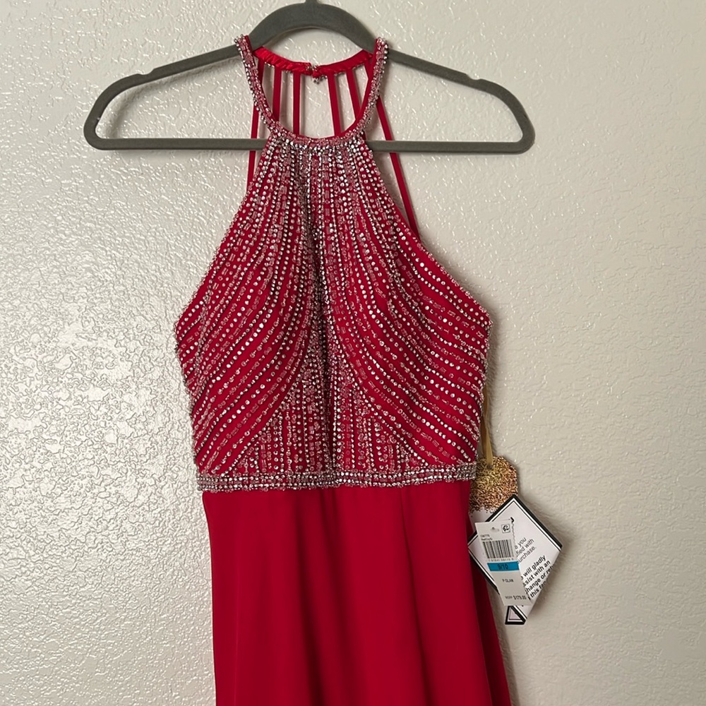 Macy’s prom dress with slit, size 9/10